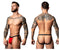 Male Power 349-300 Hot Mesh Jock Color Black-Red